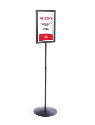 11”x17” Sign Stand (Black) with Graphic  / GS-013