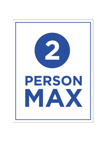 Two Person Maximum (4 Pack) / SCH-0029