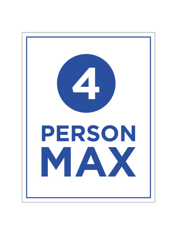Four Person Maximum (4 Pack) / SCH-0030