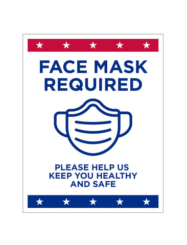 Mask Required (4 Pack) / VOT-0008